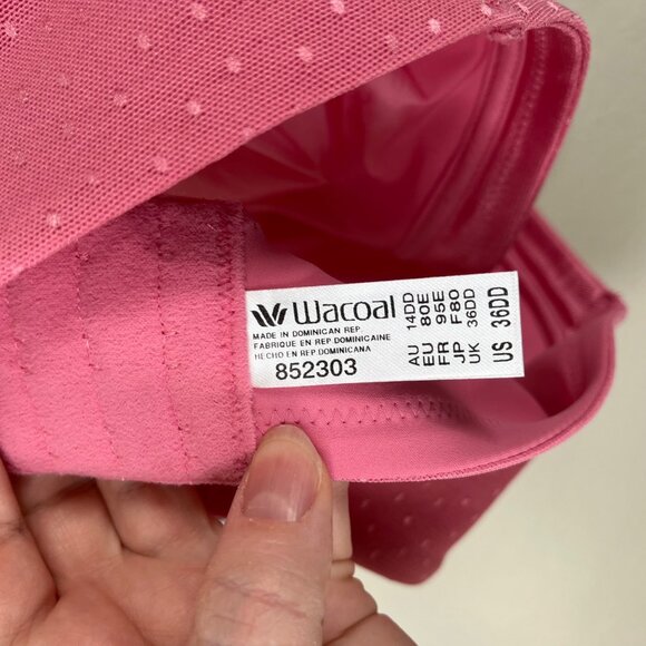 Wacoal Womens Pink Wirefree Bra US 36DD Back Appeal 852303 - Picture 5 of 6